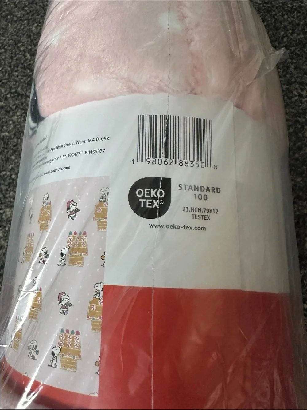 Peanuts Snoopy VelvetLoft Plush Throw Blanket By Berkshire 60